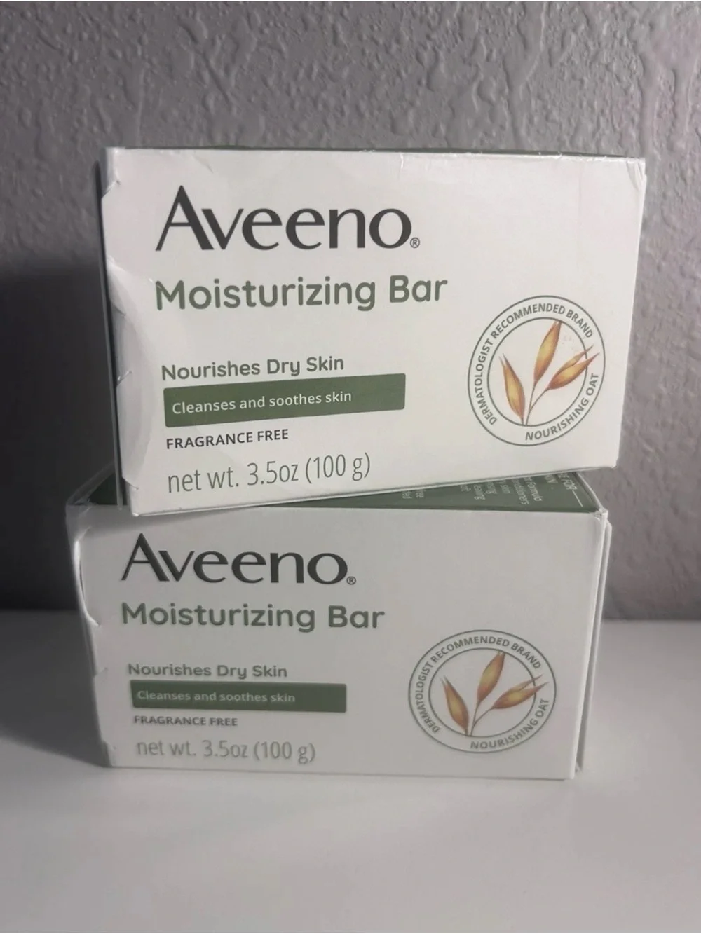 Aveeno Moisturizing Bar for Dry Skin - White, Fragrance Free